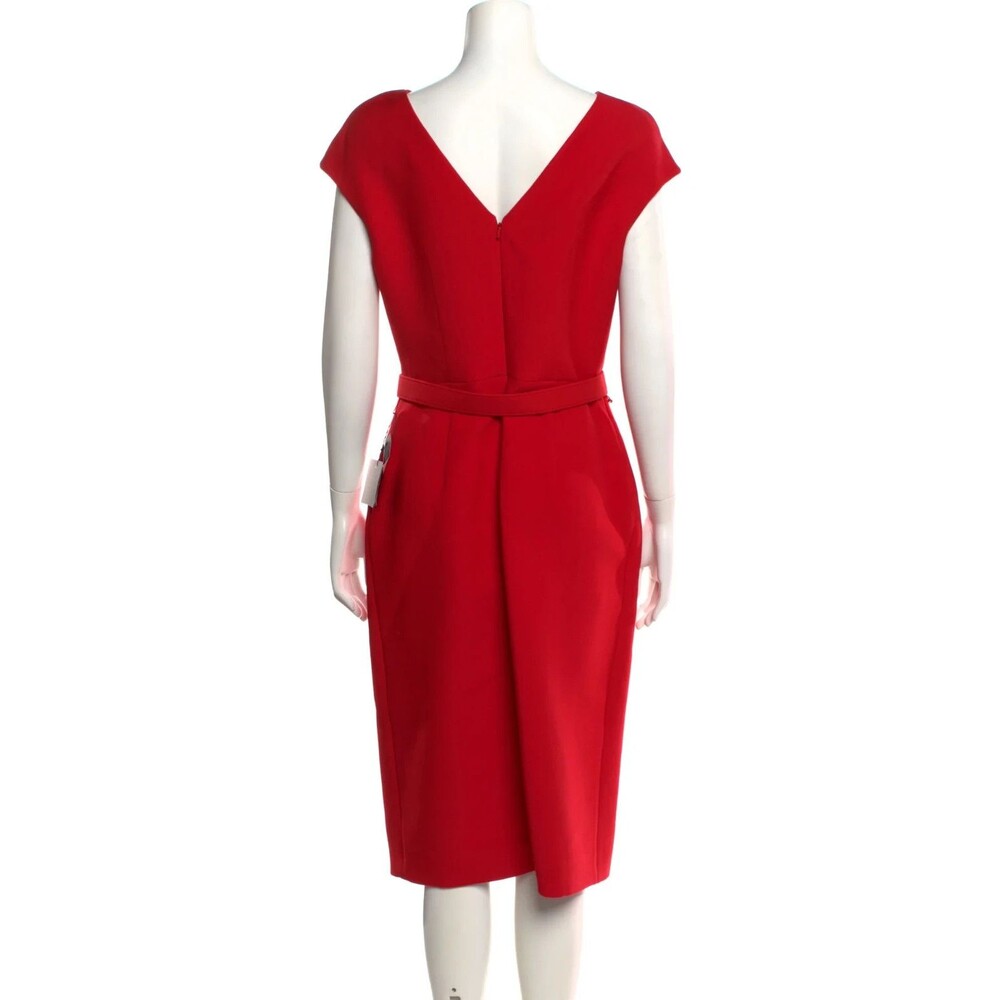 NWT. $2990 Oscar de la Renta Bateau Neckline Midi Length Dress Size:10 - Picture 7 of 7